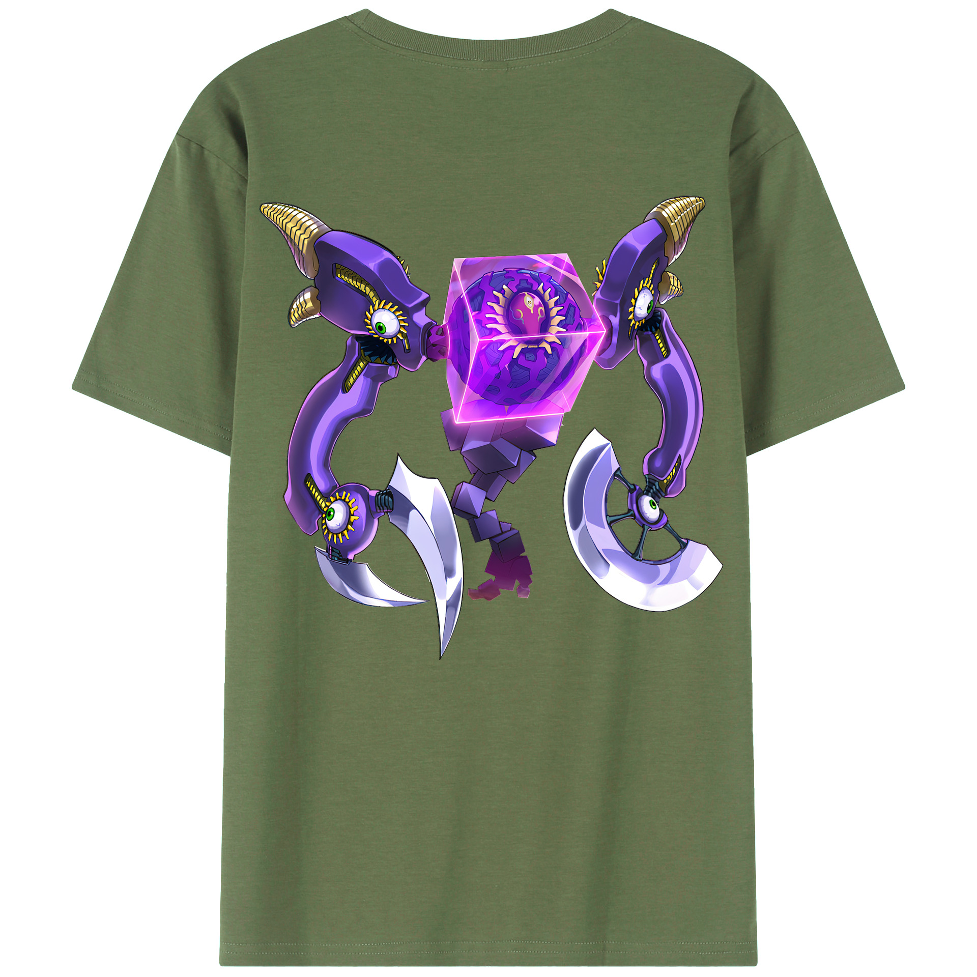 （画像用） 遊☆戯☆王 Yu-Gi-Oh! 綿100％ メンズ半袖Tシャツ（バックプリント） 通気性